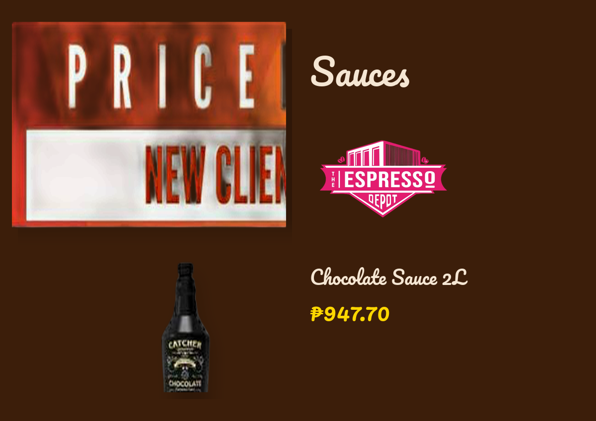 Catcher Chocolate Sauce 2L